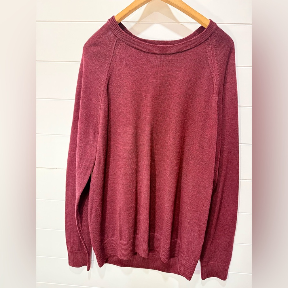Men’s Banana Republic Burgundy Wool Sweater